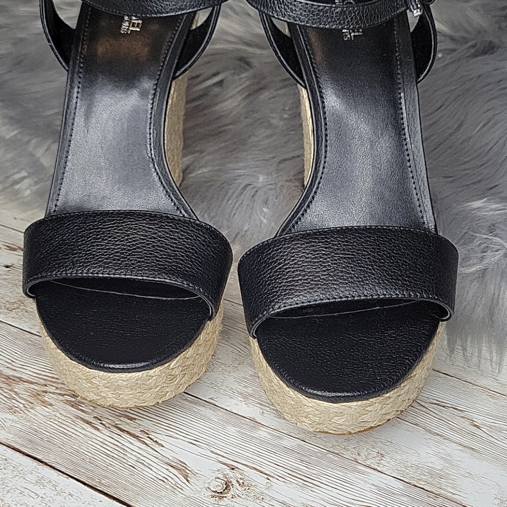 Michael Kors Black and Tan Wedges - Picture 8 of 10